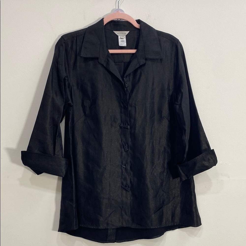 Multiples boho Black Blouse‎ Size Small